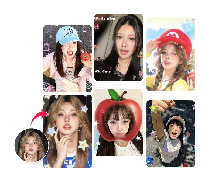 海量贴纸，涵盖热门角色IP，等你来使用